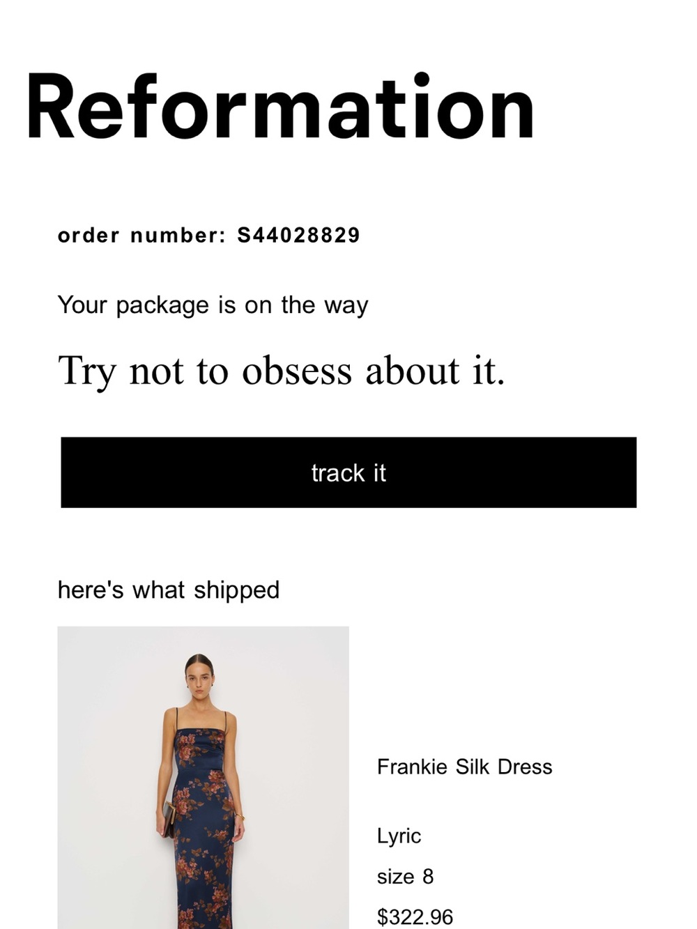 Reformation Frankie Lyric Floral Maxi Dress in Navy and Copper